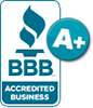We are a BBB A+ Accredited Business
